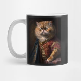 Royal Portrait of an Exotic Shorthair Cat Mug